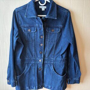 Coldwater Creek Knit Demin Jacket